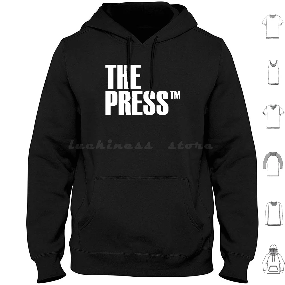 The Press ? Hoodie cotton Long Sleeve Gym Meme Gym Quotes Fitness Gym Barbell Powerlifting Weightlifting Bodybuilding