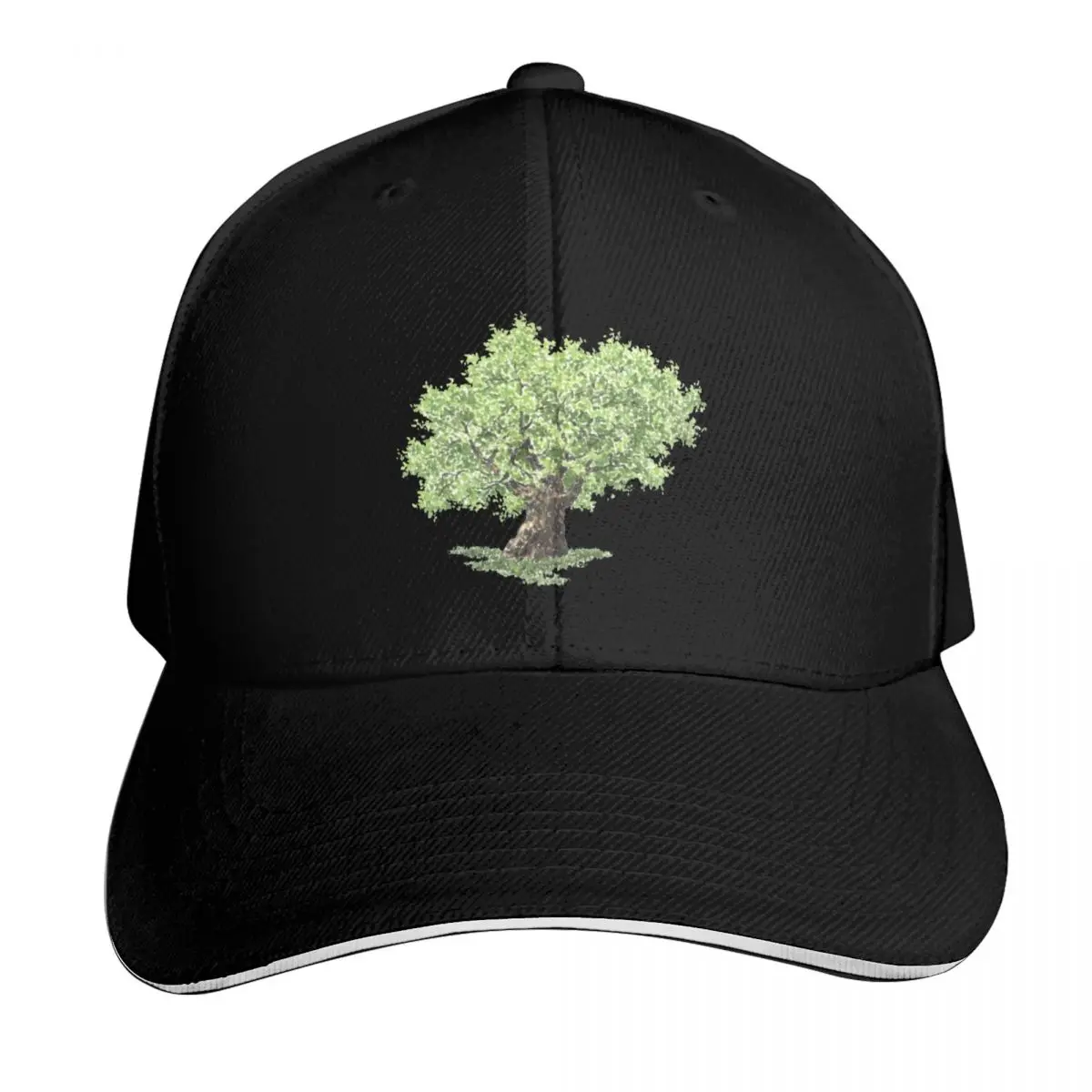August birthday oak tree Baseball Cap Vintage Retro Embroidered Lightweight Packable Gift for Him Her