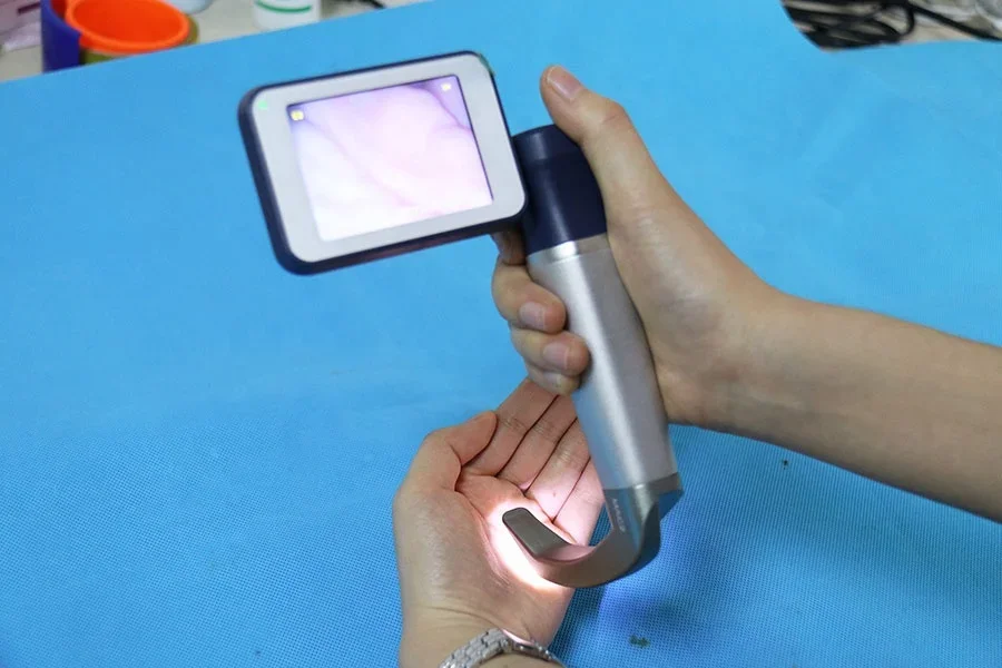 Laryngoscope Disposable With 6 Sizes Blade Medical Reusable Video