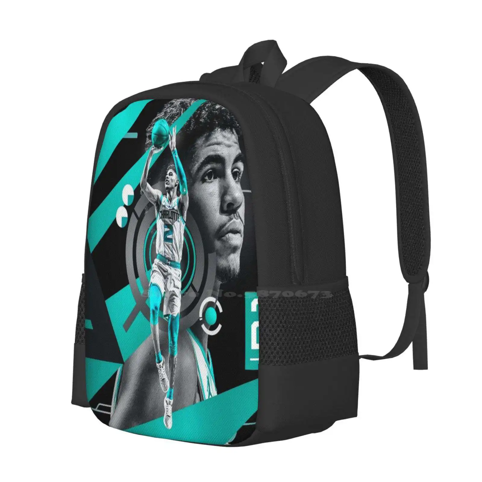 Lamelo Ball Teen College Student Rucksack Muster Design Taschen Lamelo Ball Kunst Lamelo Ball Tapete Lamelo Ball Illumination