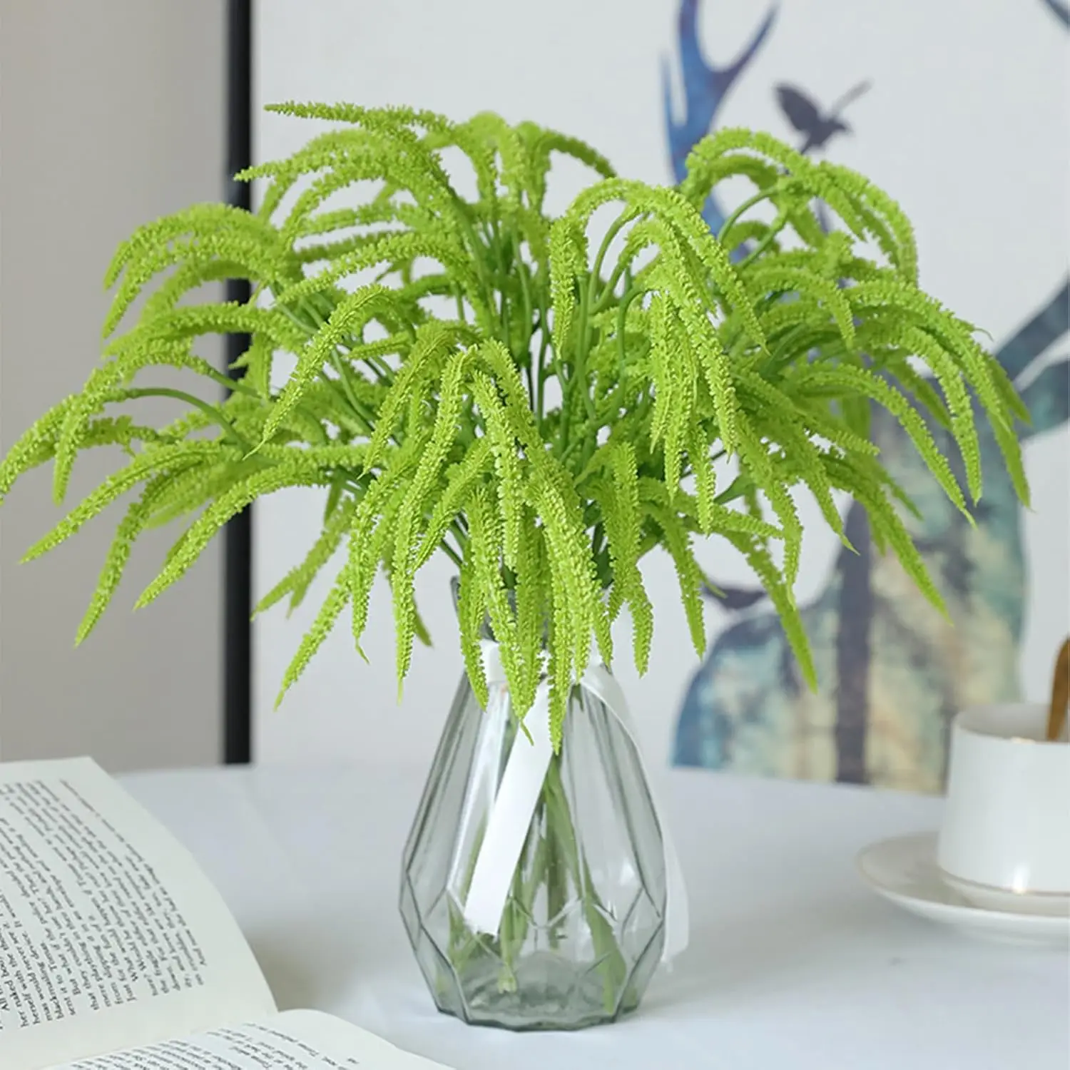Artificial Plants Fluffy Palm Vine Festival Accessories Outdoor Home Room Hanging Wedding Wreath Arch Decora Photography Gifts - Detail 1