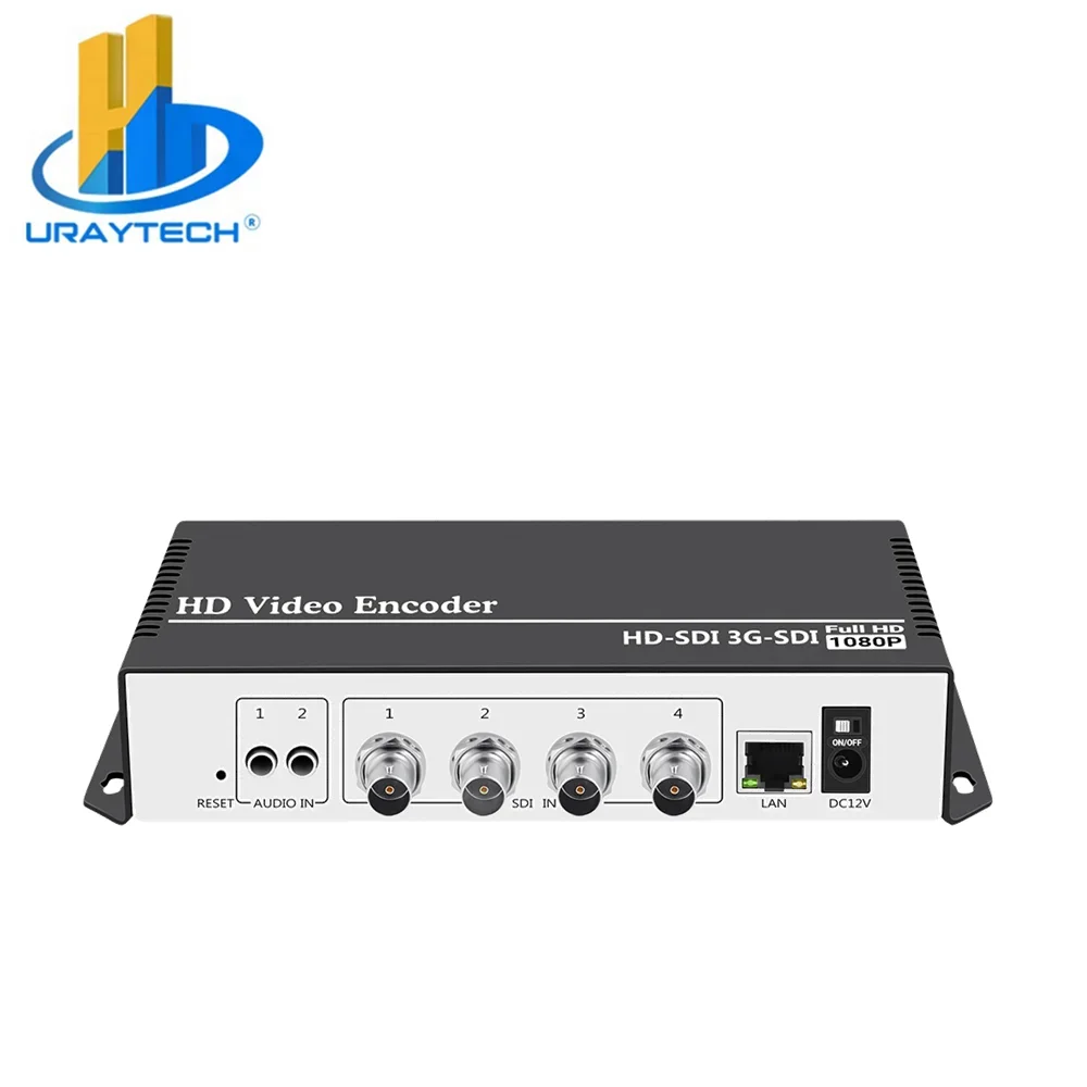 H.264 AVC 4 in 1 Trasmettitore codificatore video per trasmissione in streaming live SDI per Wowza Facebook YouTube RTMP SRT