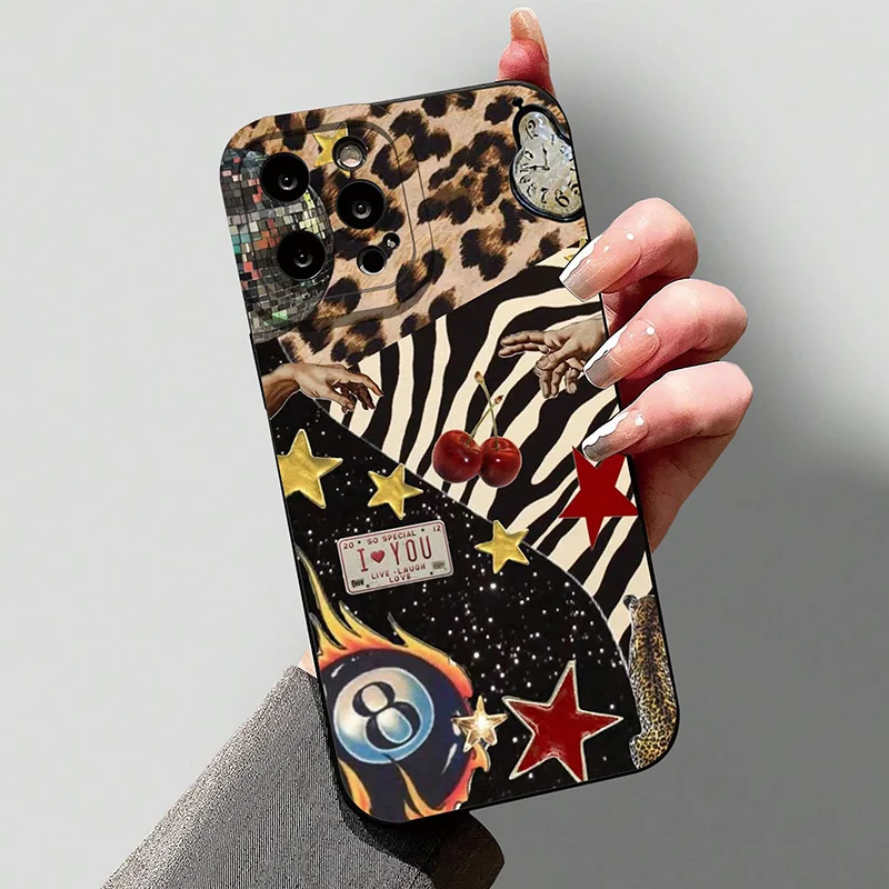 Abstract Table Tennis Pattern Phone Case For Samsung Galaxy A37 A57 F06 M16 A26 A06 A56 A36 A06 A35 A15 A54 A34 A14 A05 4G 5G