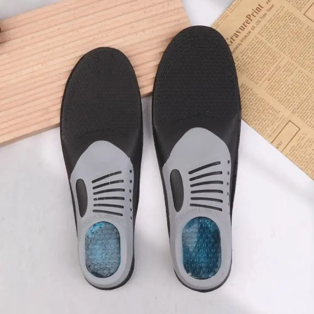 

1 Pair Gel Material Sports Running Insoles Shock Proof Orthopedic Support Orthotic Inserts Comfort Cushioning Soft Elastic