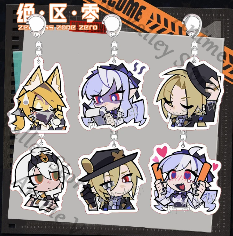

Anime Zenless Zone Zero Vivian Hugo Trigger Asaba Cosplay Acrylic Keychain Keyring Cartoon Key Chain Pendant Bag Charm Gift