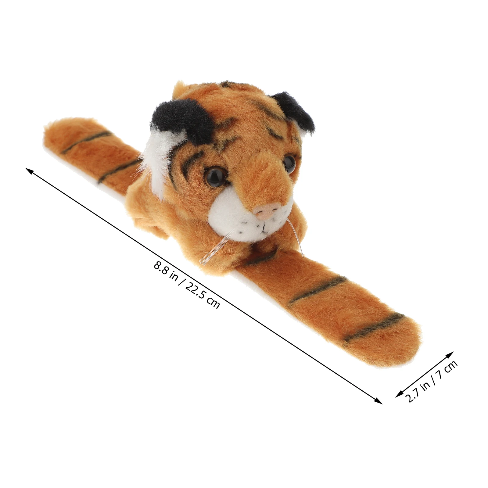 

Tiger Bracelet Stuffed Animal Wristband Slap Bracelets Kids Furry Flannel Soft Child