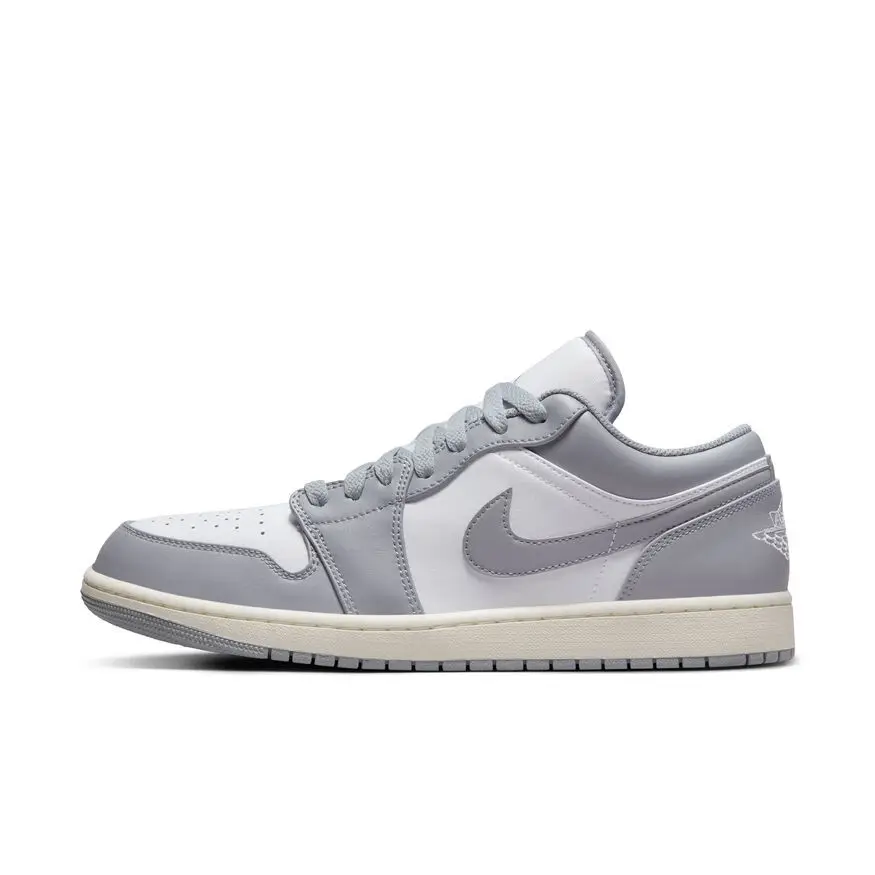 Jordan Air Jordan 1 steam and white leather oxidation midsole small Dior low cut retro basketball shoes for men and women