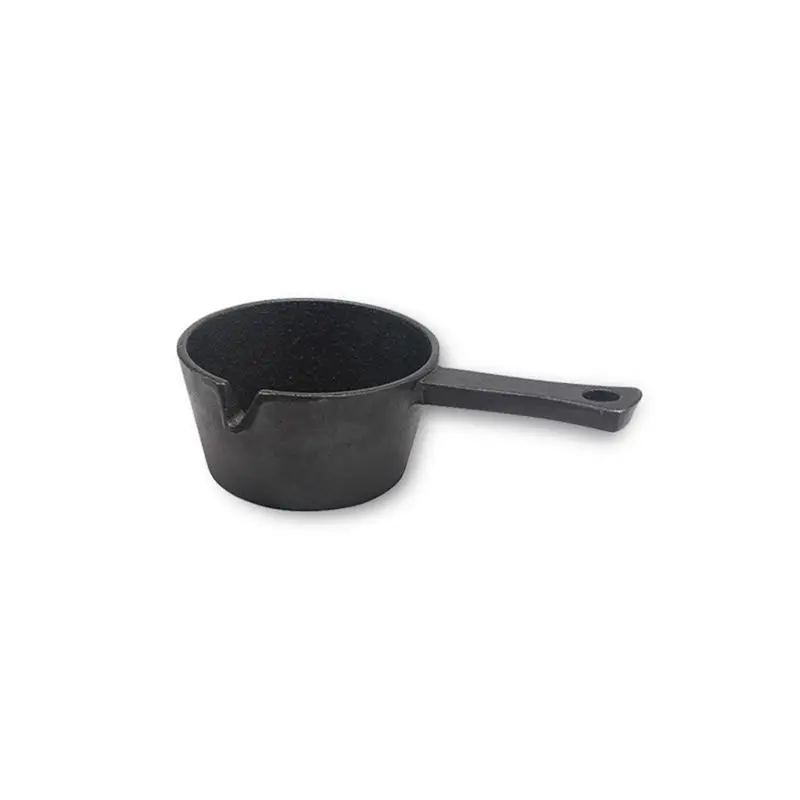 A53Q-Cast Iron Dip Pan Mini Round Dip Pan For Outdoor BBQ Picnic 9.5Cm Durable Easy Install