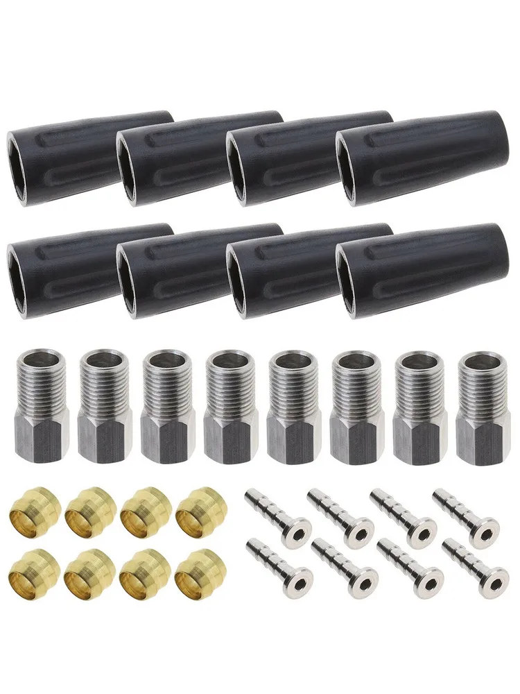 AliExpress TOOPRE Bicycle Hydraulic Hose Connector BH90 Bike Disc Brake Olive Heads Tubing Screw Dust Cover For-Shimano High Quality