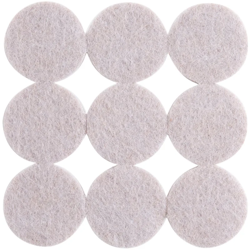 Round Thicker Felt Furniture Pads, Protege para Piso, Superfície Dura, Anti Skid, Scratch Table Leg, Anti-Slip Pad, 20mm, 30mm