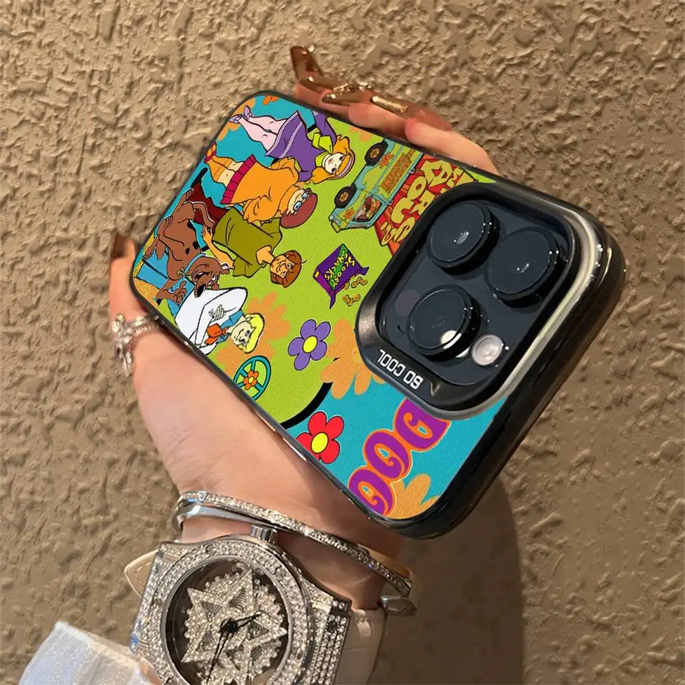 S-Scooby الكرتون D-Doo جراب هاتف آيفون 17 16 15 14 13 12 Mini 11 8 7 Pro Max Plus جراب هاتف ملون