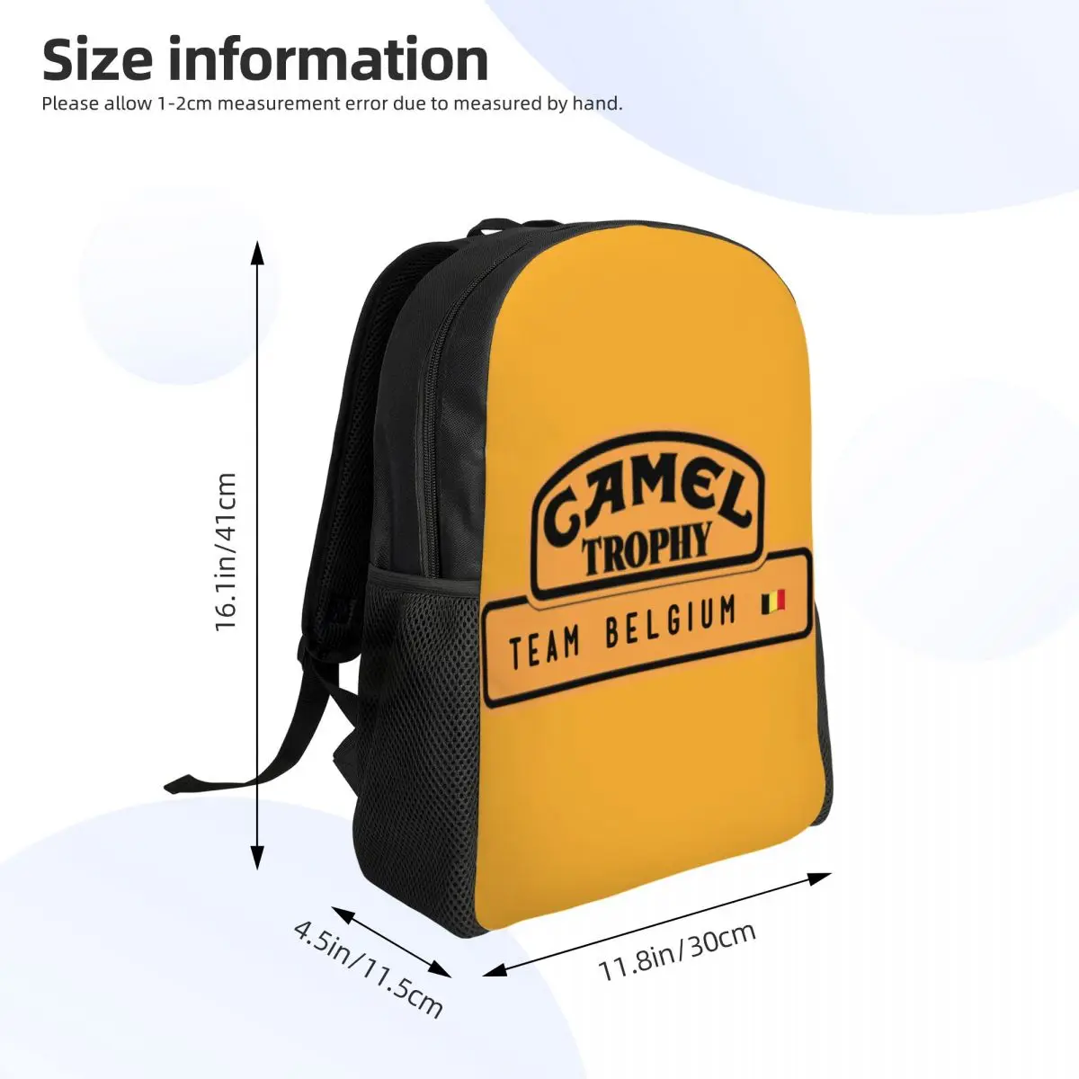 Personalized Camel Trophy Logo Backpack Women Men Fashion Bookbag for College School Bags