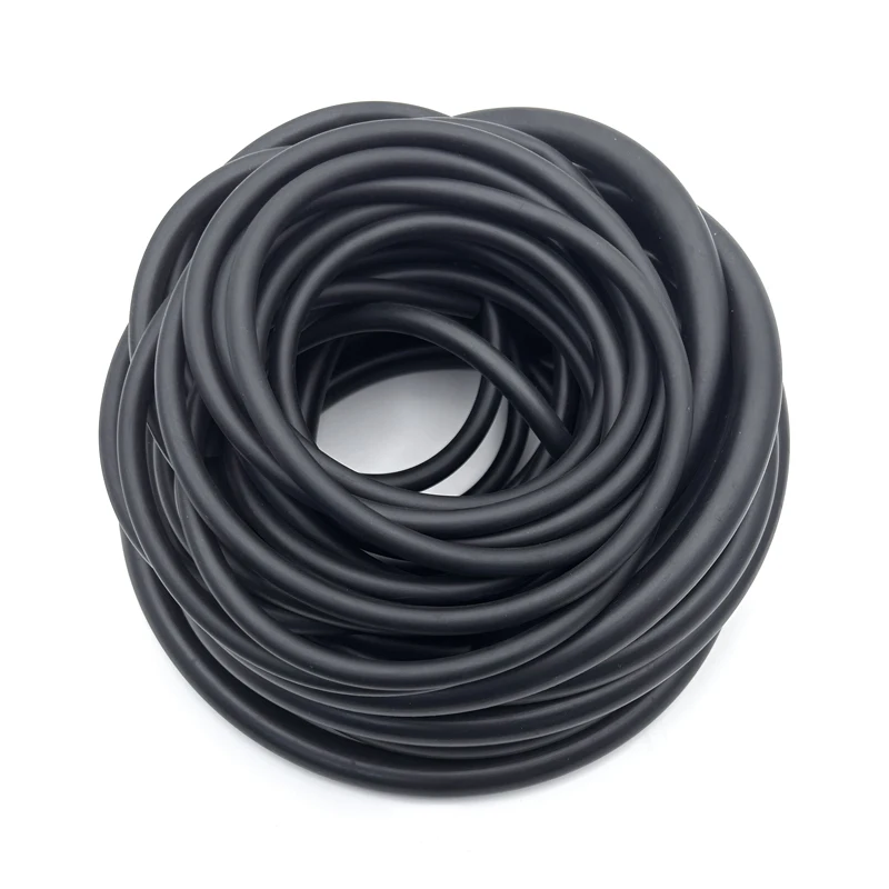 1M -60 ℃ ~ 300 ℃ FKM Fluororubber Hose Tube Pipe High Temperature Corrosion Resistance Oil Pipe ID 2mm /3/4/5/6/8/10/12~32mm