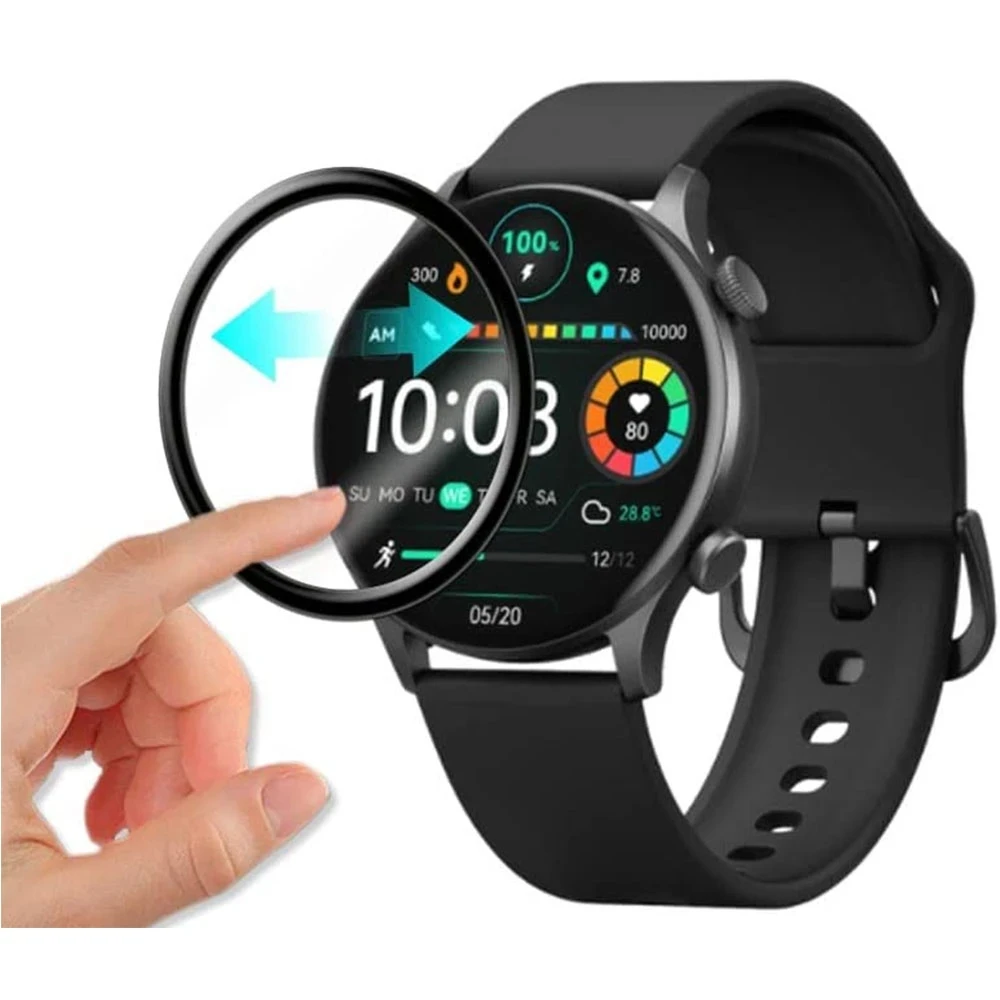 Protective Film For Haylou Solar Plus RT3 SmartWatch Screen Protector Film Full Clear TPU Soft Ultra-thin Cover 3D Soft Flexible