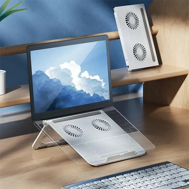 Laptop-Kühler leise Computer Kühl ventilatoren schlanke tragbare Mute Base Game Laptop stabile Stand Luftkühlung