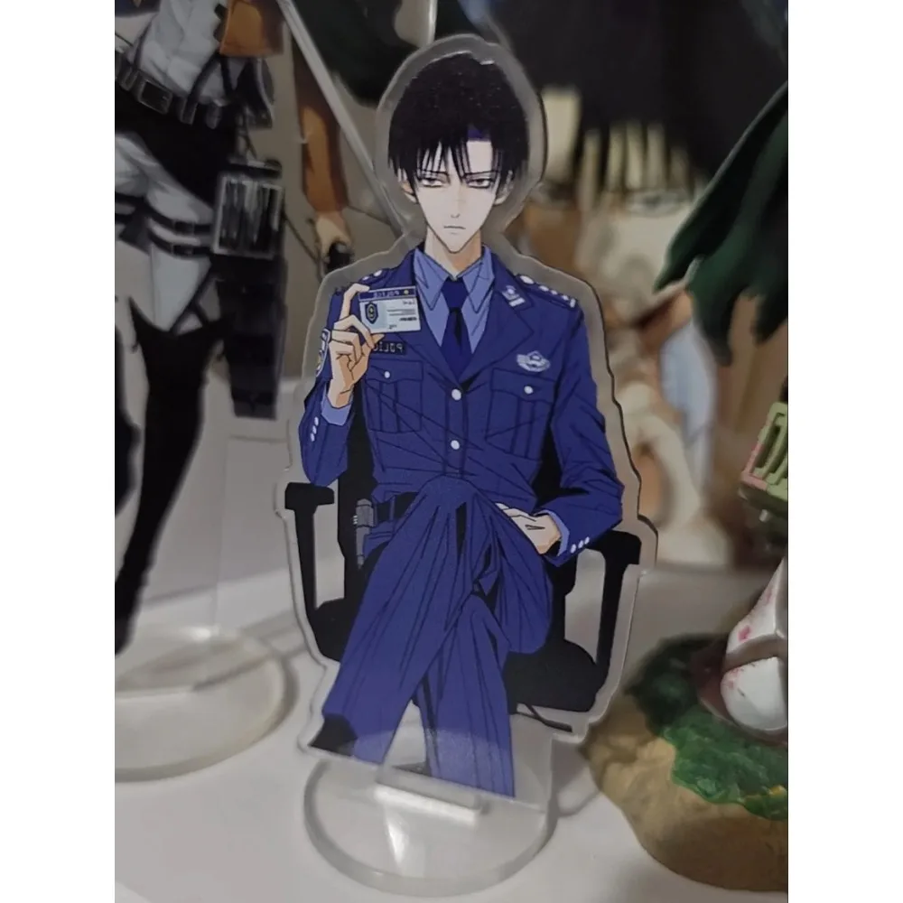 New Levi Ackerman Acrylic Stand Figure Attack on Titan Anime Peripherals Cute Cartoon Handsome Desktop Decoration Collectibles view 6