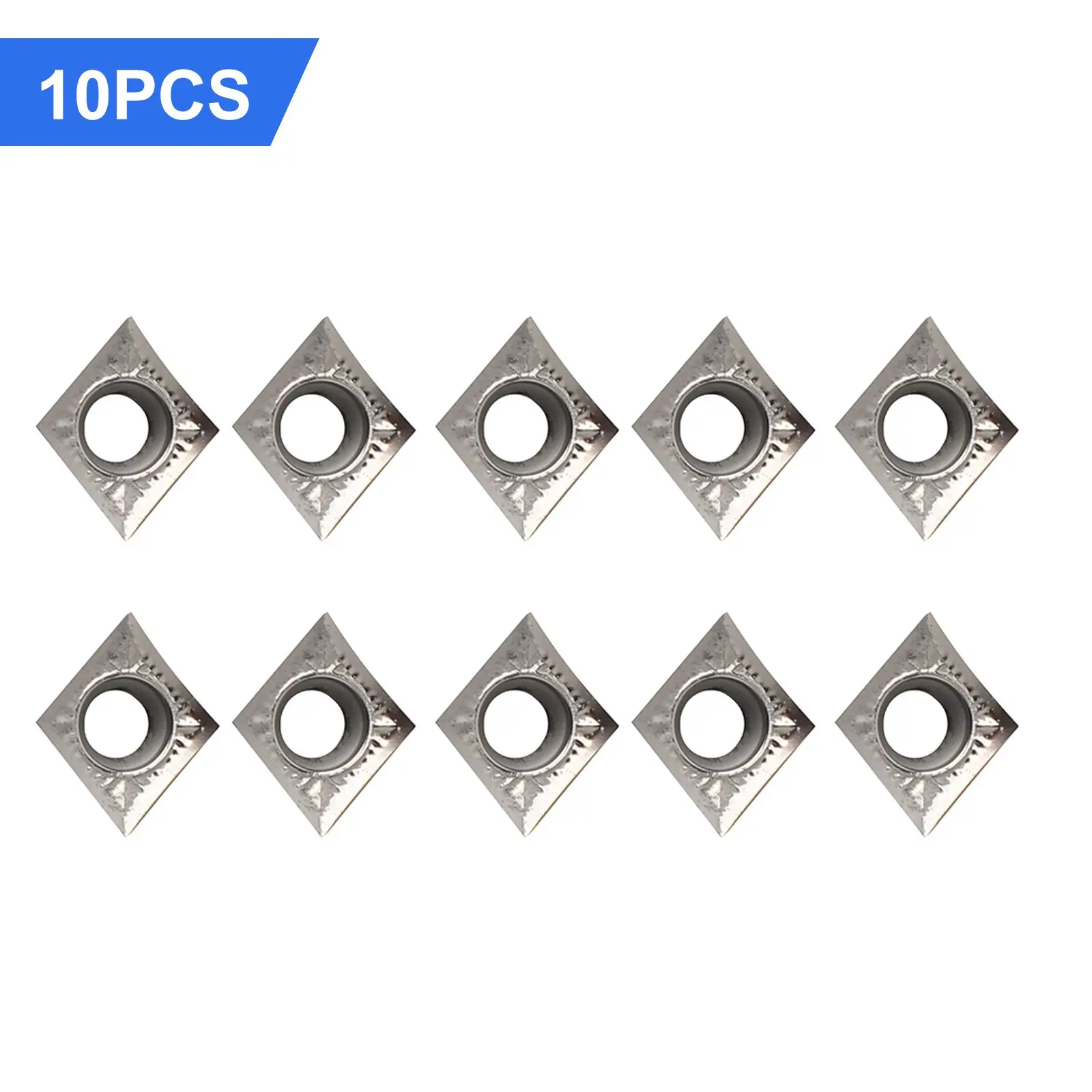 10 Set CCGT09T308 AK Carbide Inserts for CNC Lathe CCMT09T3 For Aluminum Finishing and Finishing Cutting Tools