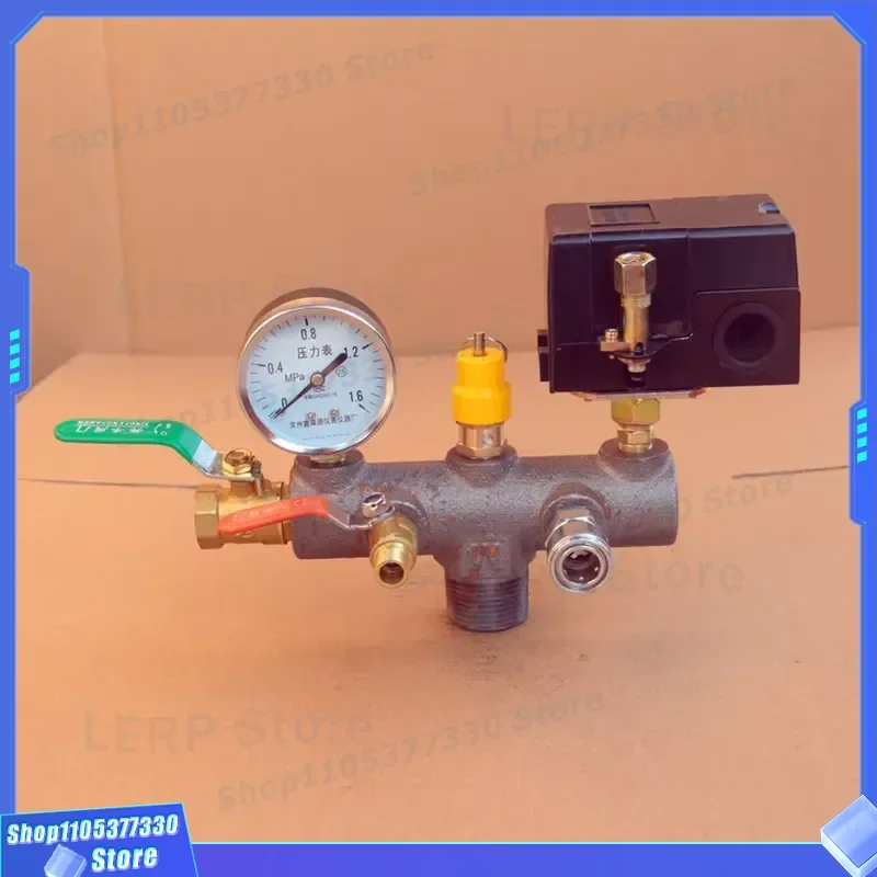 32mm 1 Male Thread 7 Way Assembly Sensor Cast Steel Piston Air Compressor Accessories for Industrial Pneumatic System Repair