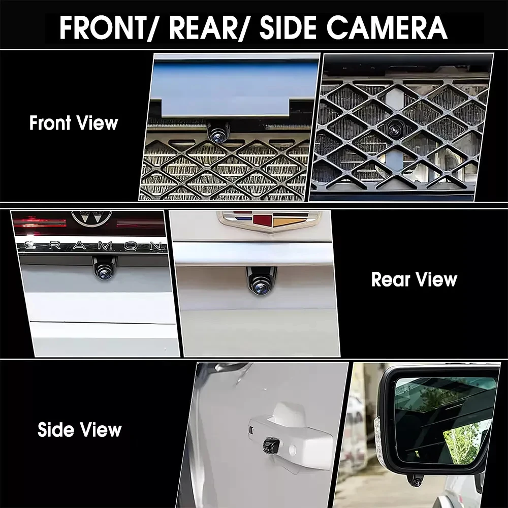 Auto-Rückfahrkamera CVBS AHD 1080P Full HD Rückfahrkamera 170 °   Weitwinkel-Nachtsichtkamera mit Fischaugenobjektiv für das Auto