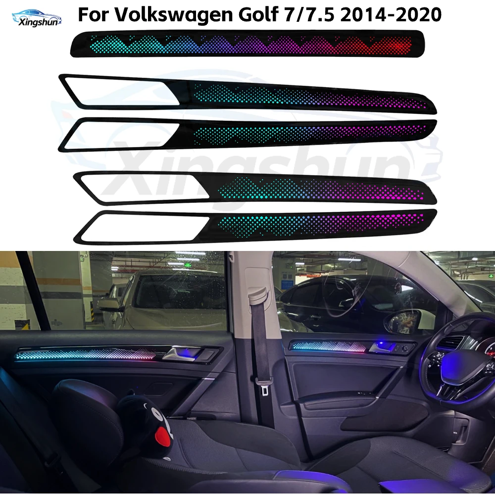 Dynamic 64 Colors Ambient Light for Volkswagen VW Golf 7/7.5 Mk7 2014-2020 Car Interior Lighting Upgrade Kit