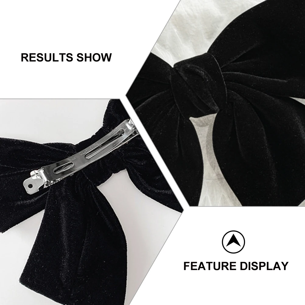 

2pcs Bowknot Hairpin Flannel Hair Decor Wedding Party Barrette Girls s Headdress Bow Clips Hair Accessories Ornament