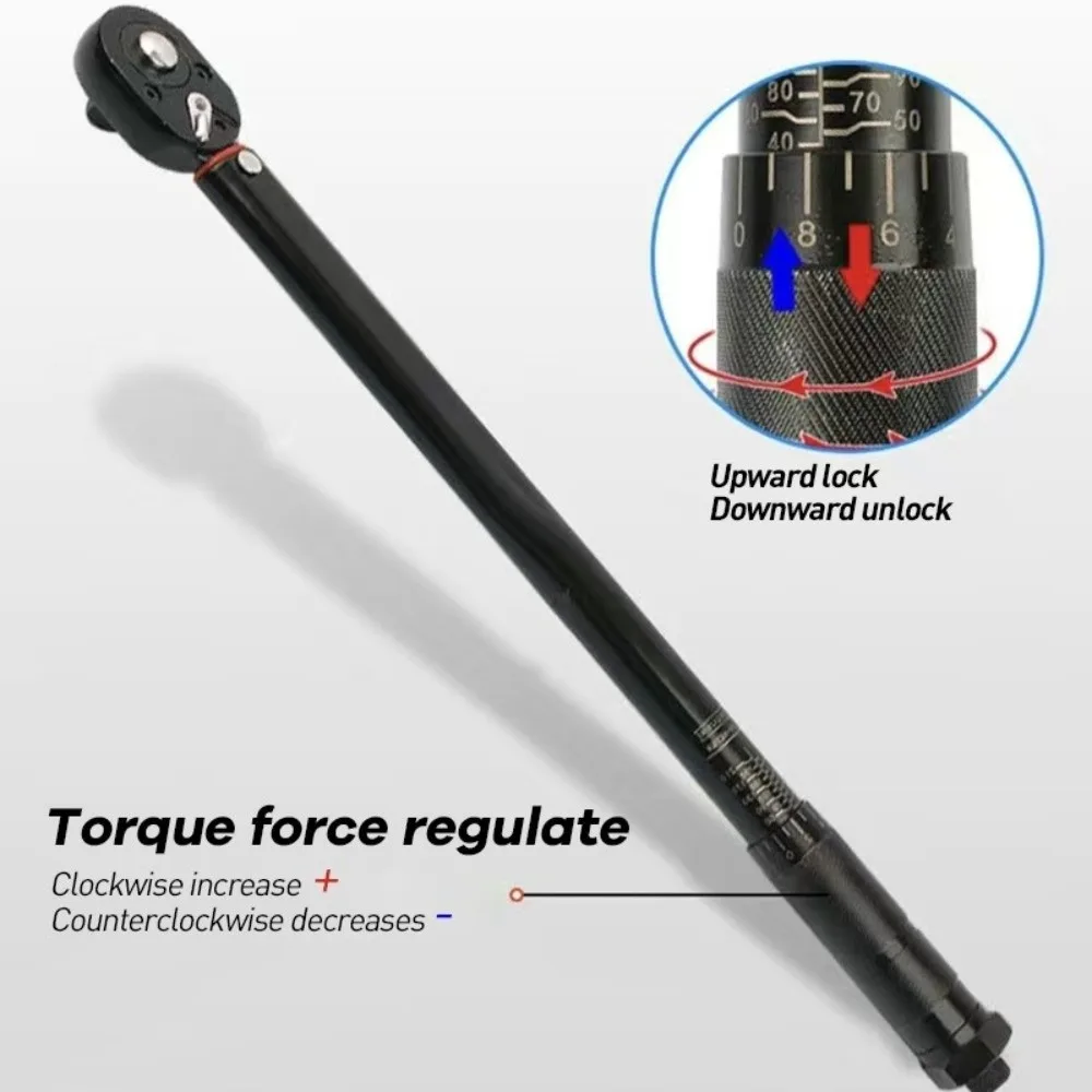 High Quality 1/2'' 3/8'' 1/4'' Torque Wrench Adjustable Portable Wrench Multi-functional Repairing Tool Hand Tools