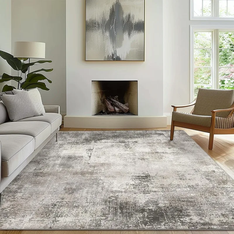 

Area Rugs 8x10 Machine Washable Rug for Bedroom Living Room Dining Room, Large Modern Abstract Soft Rugs, Indoor Low