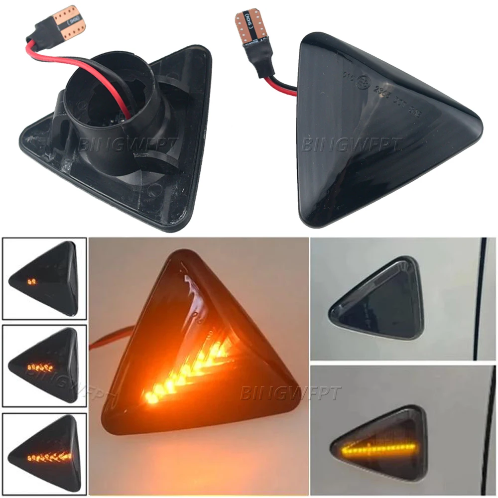 2PCS Side Marker Light For Mitsubishi Colt CZC CZ3 Z23 Z24 Z25 Z33 Z34 Z3 2004-2012 LED Dynamic Turn Signal Lamp