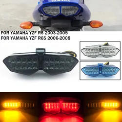 Dla Yamaha YZF R6 2003 2004 2005 tylnego światła tylnego hamowania motocykl LED tylne światło dla Yamaha YZF R6 2003-2005 YZF R6S 2006-2008