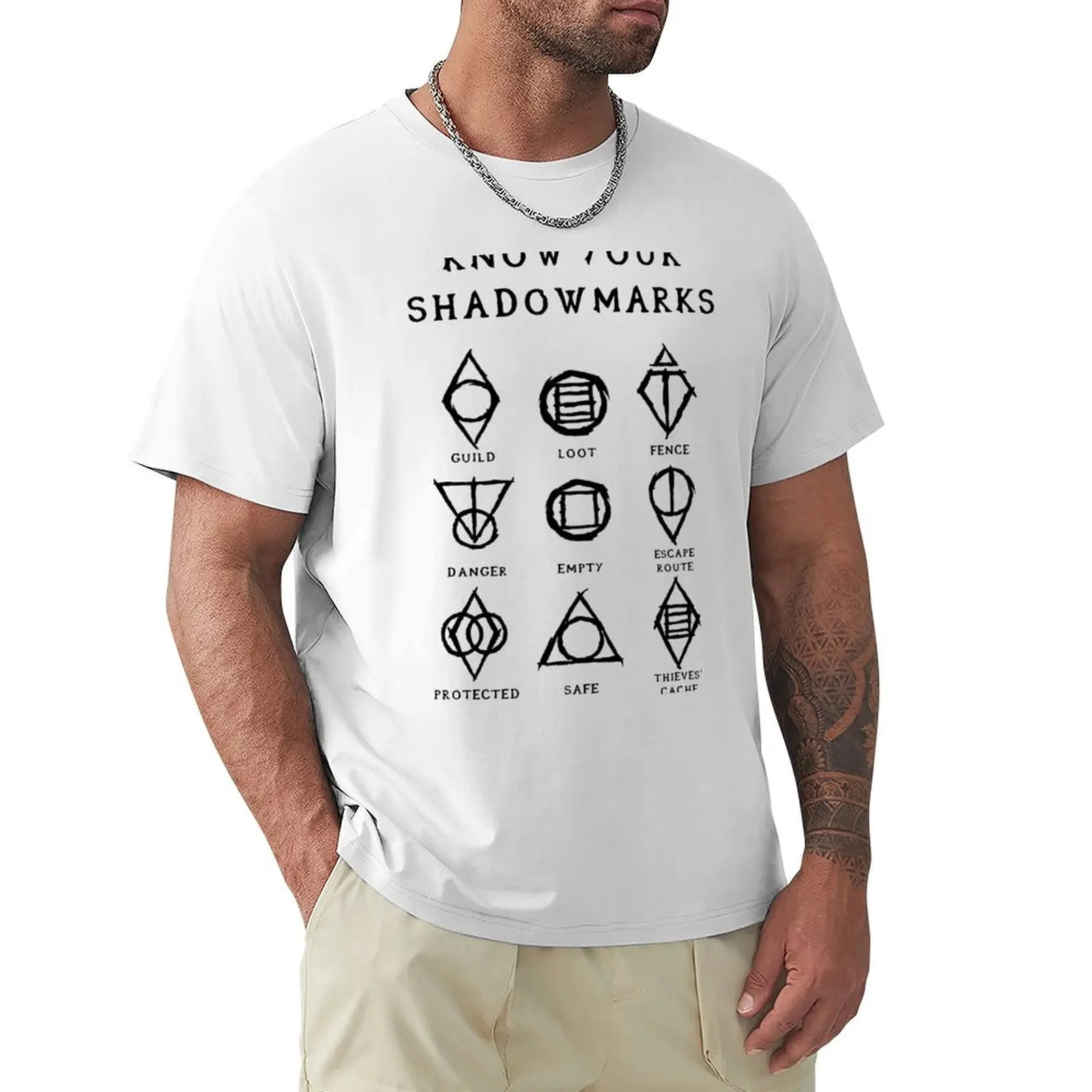 

Know Your Shadowmarks (Dark) T-shirt blanks for a boy summer clothes clothes for men
