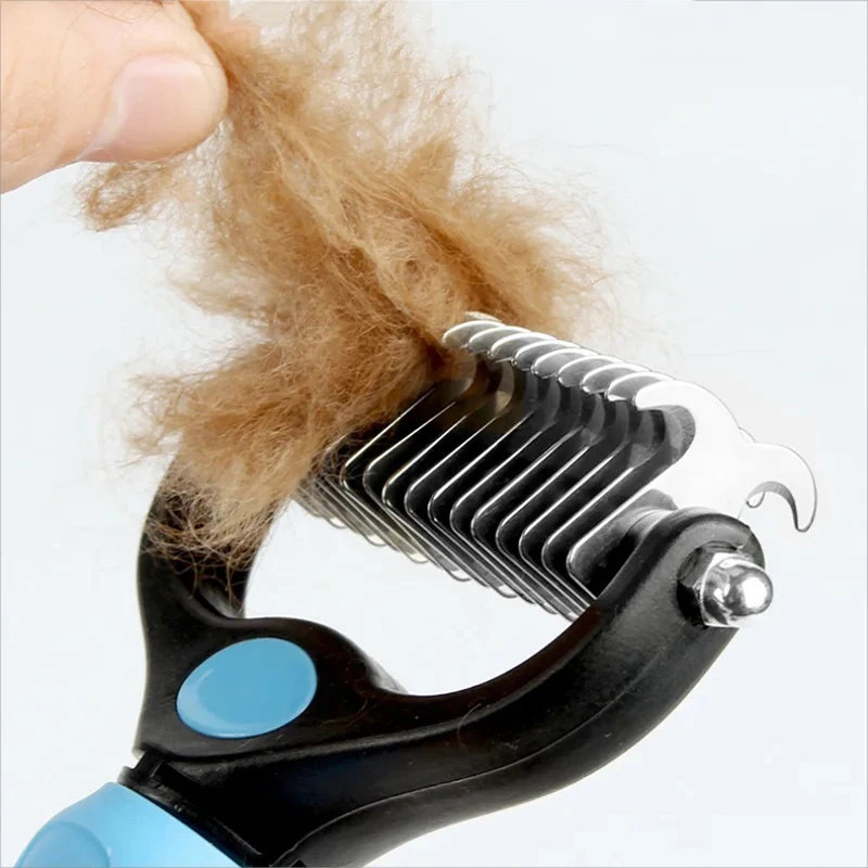 Professional Pet Deshedding Brush Dog Hair Remover Pet Hair Knot Cutter Puppy Cat Comb Brushes Dogs Grooming Shedding Supplies