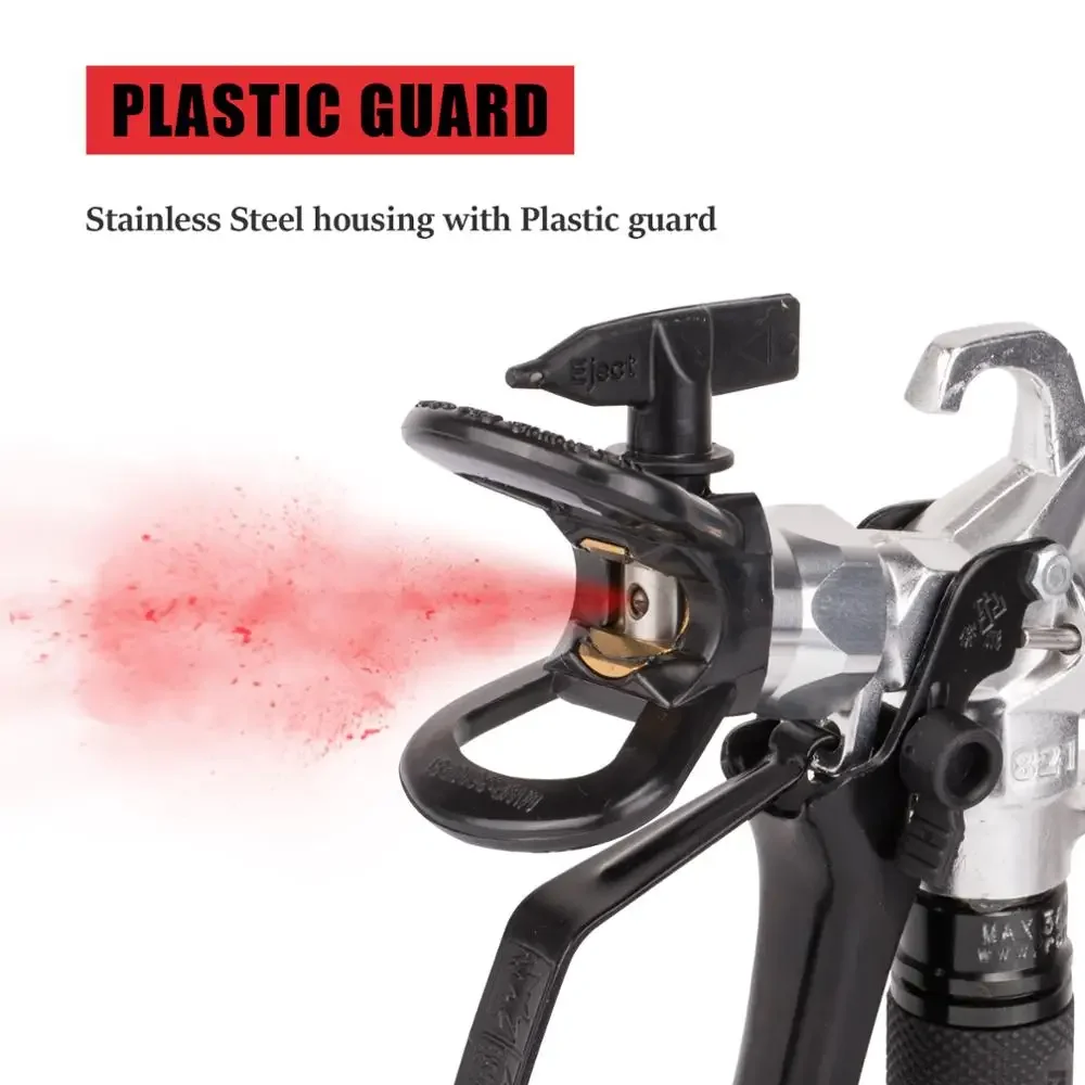 AEROPRO 821 Airless Spray Gun Paint Spray Gun 3600 PSI Airless Spray Gun High Pressure Nozzle Seat 517 TIP Swivel Joint