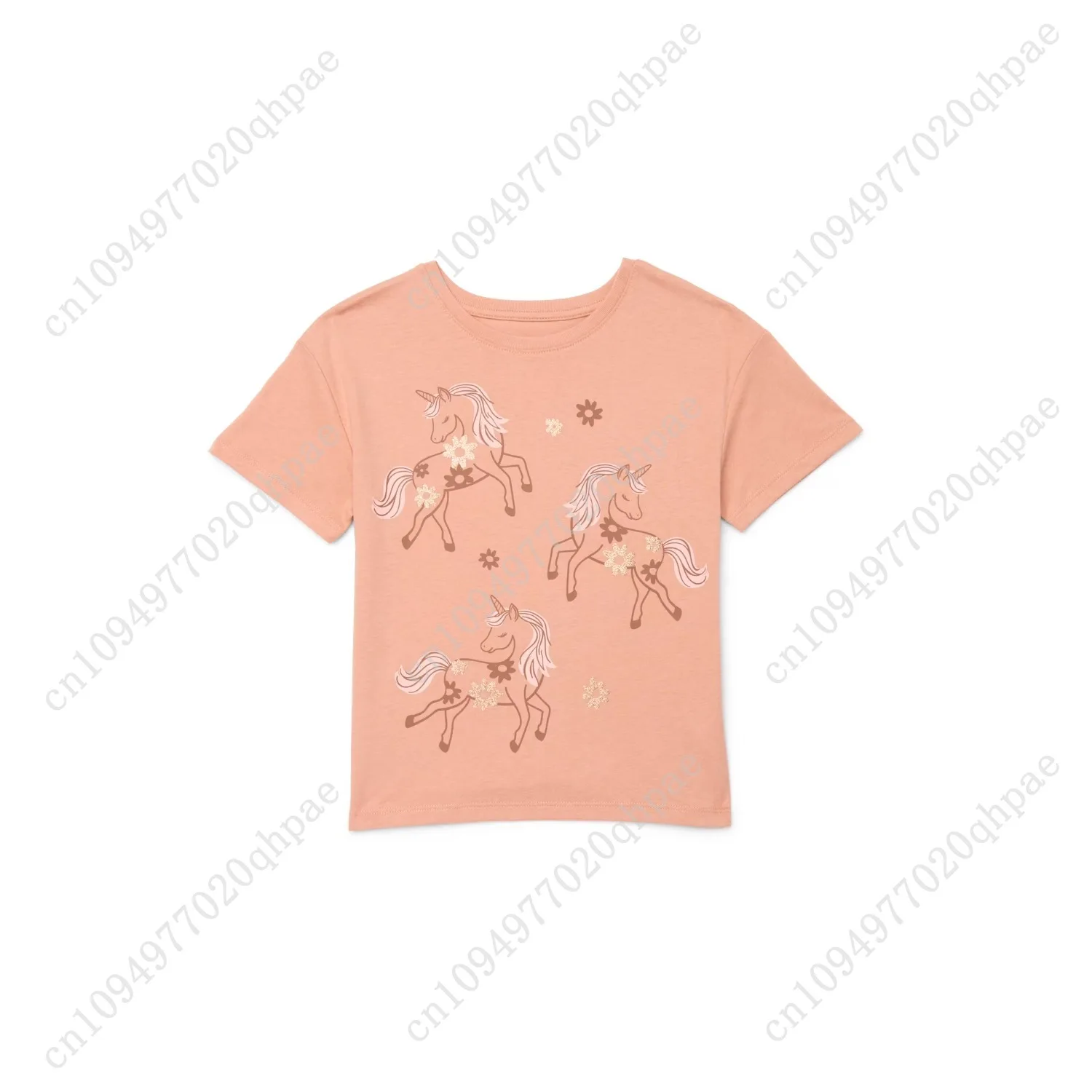 تي شيرت برسومات Wonder Nation Little Girls بأكمام قصيرة، مقاسات 4-10 #4