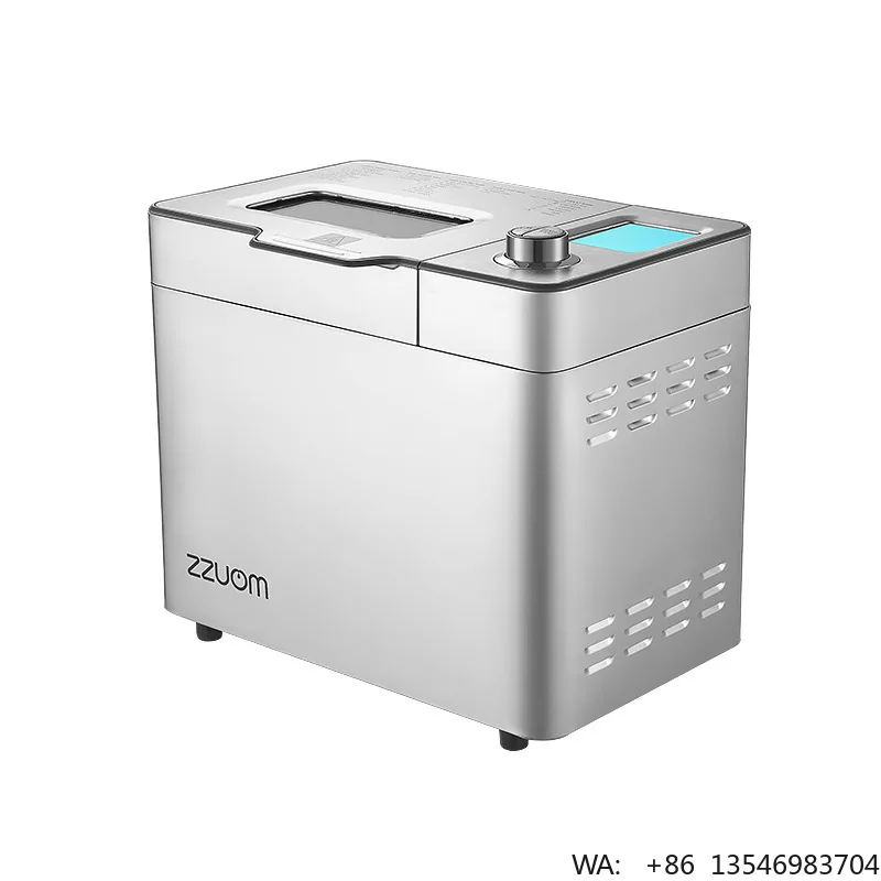 Household Electric Small Automatic Multifunctional Bread Machine with Dough Kneading & Fermentation Metal 750g Capacity 550W