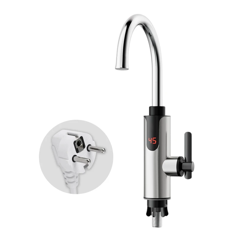

Factory Price 3s Stainless Steel Deck Instant Water Heater Kitchen Faucet Tankless Household Water Heater Faucet