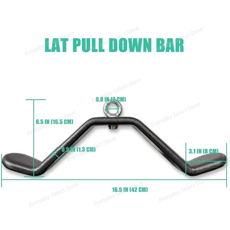 Pulldown Tricep‑Bar, Heavy‑Duty Cable‑Machine Attachment, Multi‑Grip Strength‑Building Component for Home Gym Fitness
