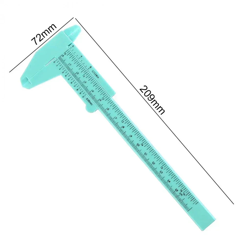 High Quality Vernier Caliper Measuring Ruler 1 Pc DIY Double Rule Plastic Scale School Home Antique Measurement