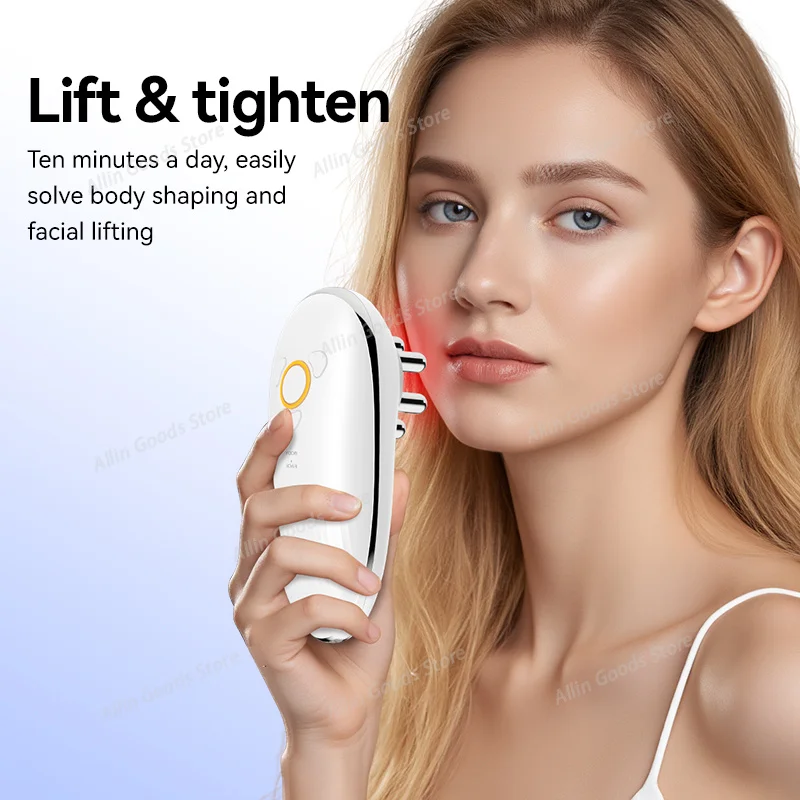 Microcurrent Vacuum Suction Anti-Cellulite Massager, Red Light Face & Body Slimming Sculpting Beauty Shaping Device