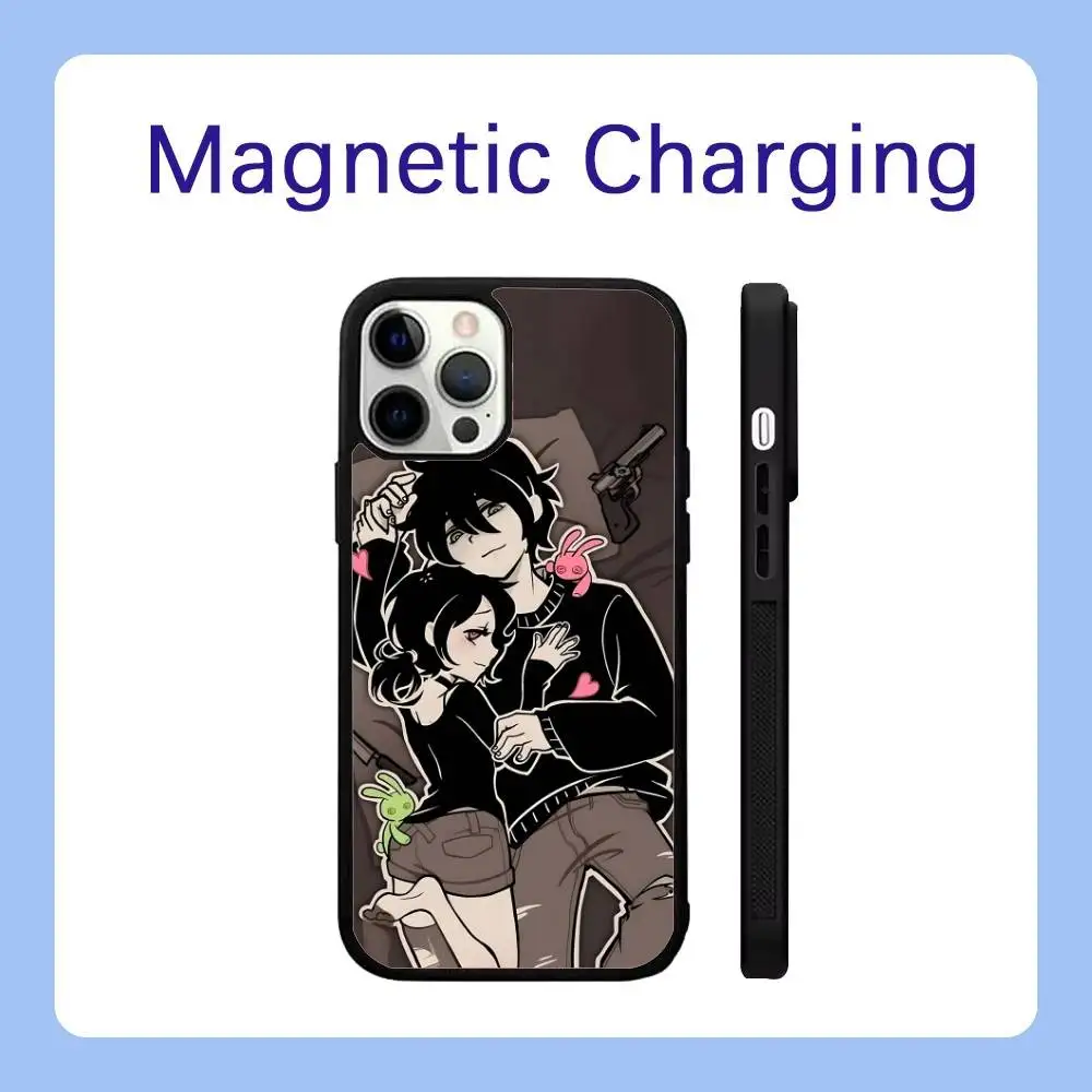Чехол для телефона «Трана Энди и Лейли» для iPhone 17,16,15,14,13,12,11, Pro, Max, Plus, Air, Mini, SE Magsafe с беспроводной зарядкой
