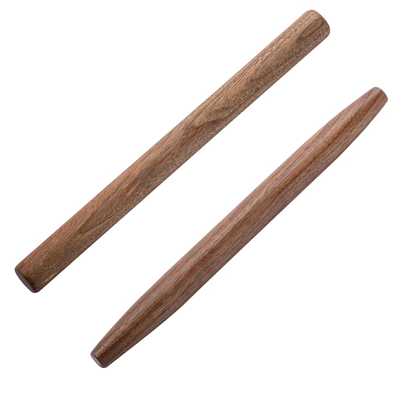 

Walnut Wood French Rolling Pin Wooden Roller For Fondant Pie Crust Cookie Pastry Dough Kitchen Utensil Baking Accessories Tools