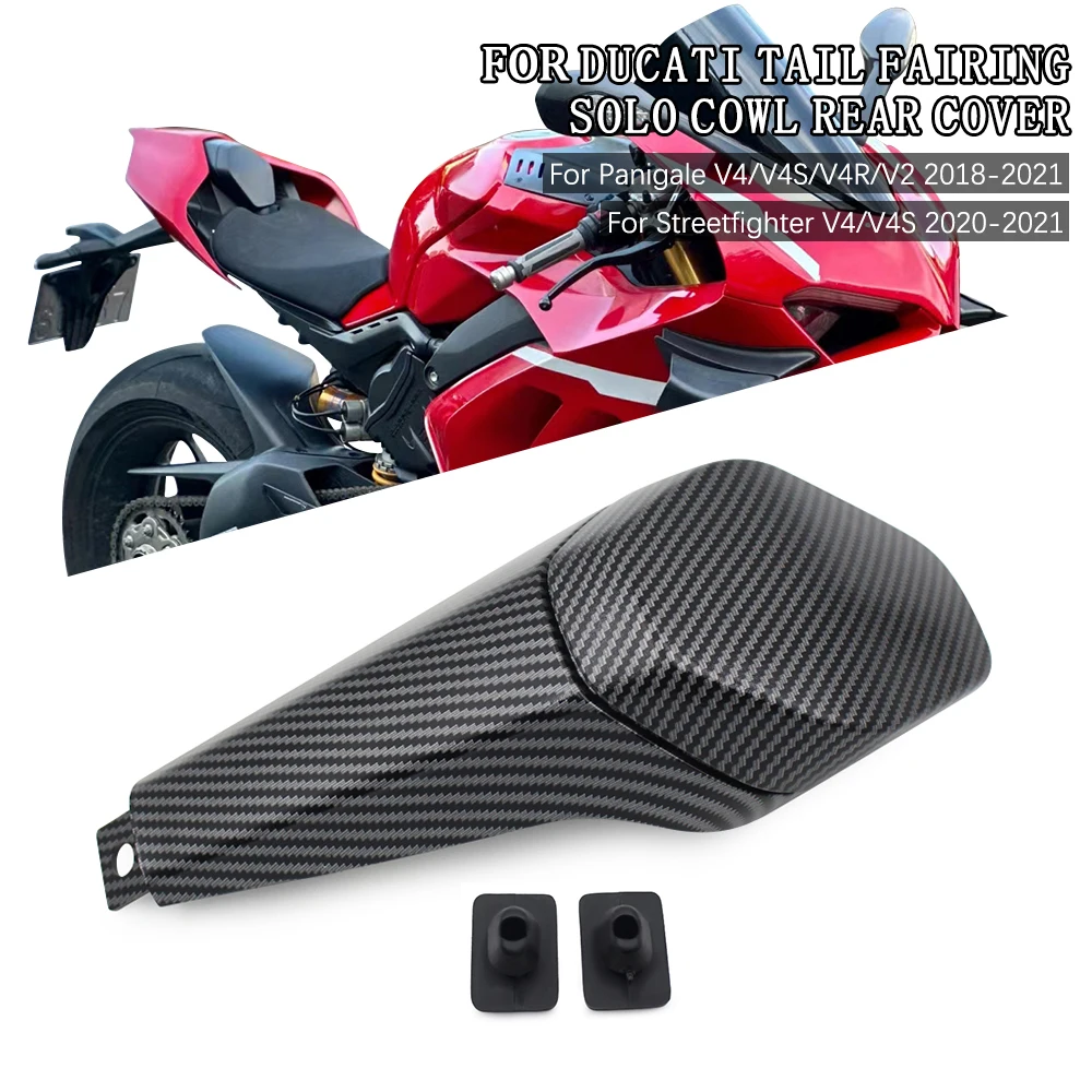 

Motorbike Rear Seat Back Cover Interior Fairing Cowl ABS For Ducati Panigale V4 V4S 2018 2019 2022