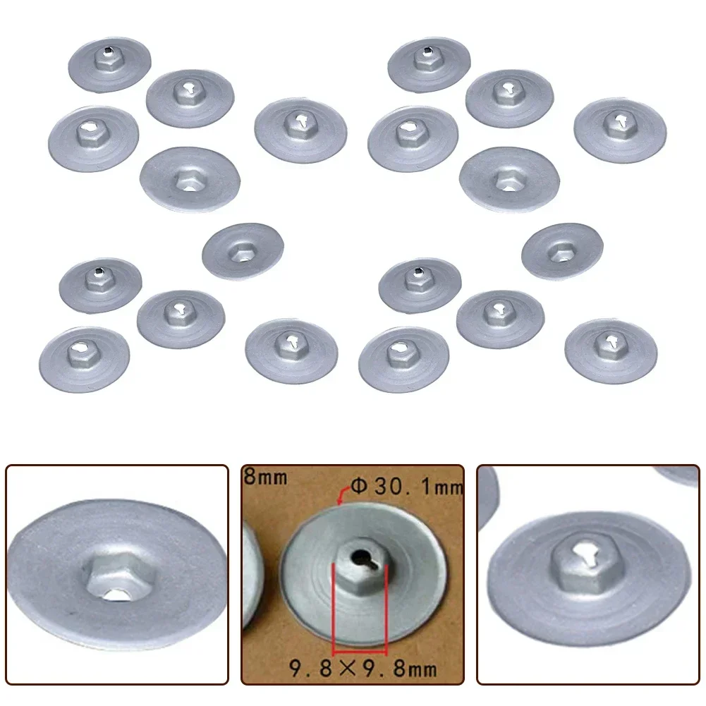 20Pcs Heat Protection Sheet Nut Gearbox Drive Shaft Covers Trunk Bottom Plate Floor Nuts fit for BMW 1 Series 3 5 6 7 8 for MINI