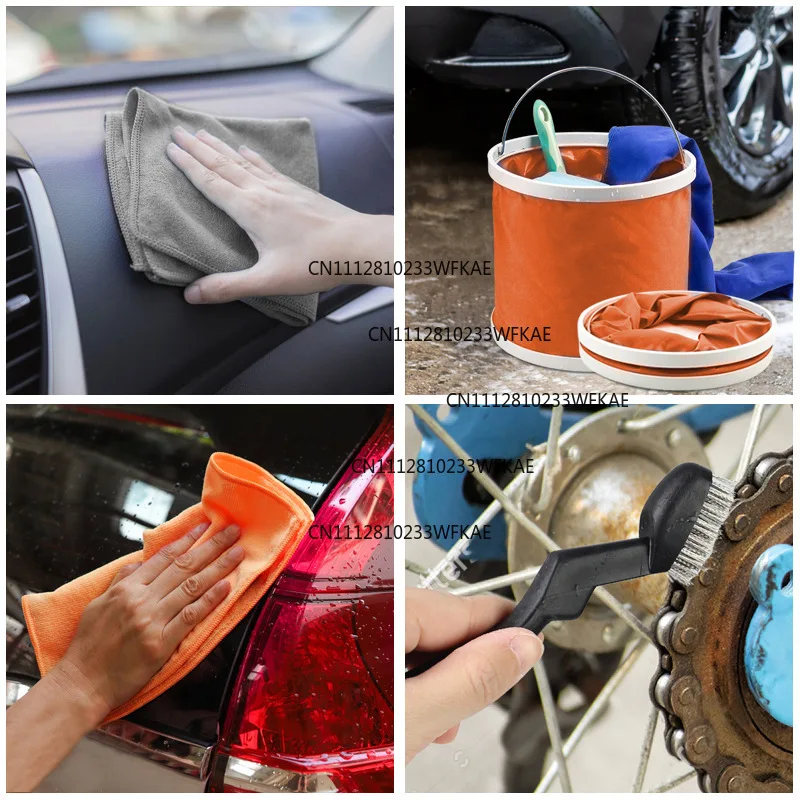 Home Car Dual-Use Convenient Multifunctional Chenier Car Wash Set Twenty-piece Set