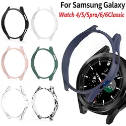 Pokrowiec na Samsung Galaxy Watch 4/5/5Pro/6 40mm 44mm 45mm matowy pokrowiec ochronny Hollow etui na zegarek Samsung Galaxy Watch 6 Classic 43MM 47MM Etui