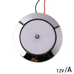 12V RV Interior Ceiling LED Light with Switch 5W Car Interior Led Round Light RV Indoor Roof Lamp For Camper Boat