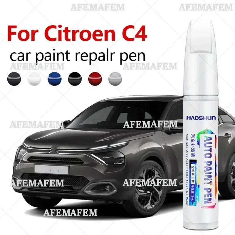 For Citroen C4 2004-2025 LC B7 E3 C41/C43 Paint Repair Pen Touch Up Scratch Remover DIY Auto Accessories Black White Blue Brown