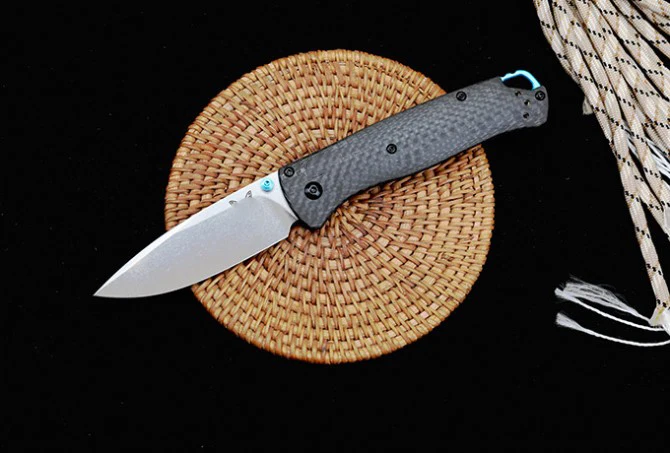 

Carbon Fiber Handle BM Bugout 535 Tactical Folding Knife Outdoor Camping Safety-defend Pocket Knives Pocket EDC Tool