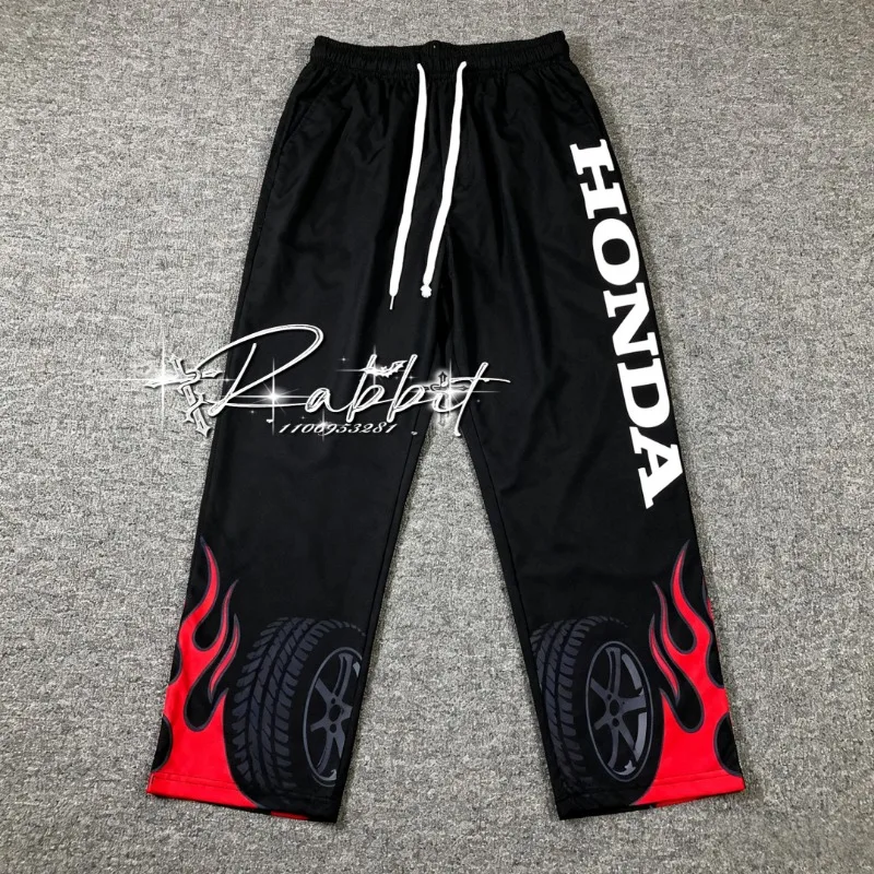 

2025 New Summer Fashion Leisure Sports Cycling Pants Men's Motorcycle Racing Retro Quick Drying F1 Track Sunscreen Pants