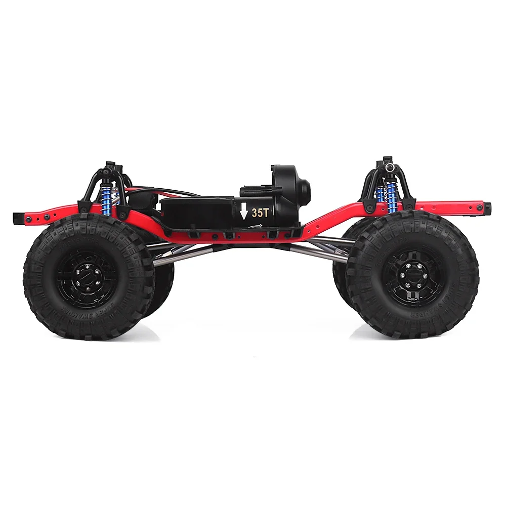 RC Car Upgrate Parts 275mm Wheelbase Assembled Frame Chassis with Wheels for 1/10 RC Crawler Car SCX10 D90 TF2 MST