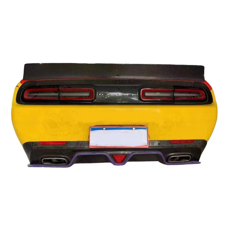 Resin for Dodge Challenger 2013-2020 Rear Spoiler Wing W19-002 ,Perfect Installation